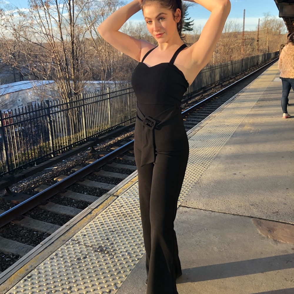 Small Strapless Black Jumpsuit